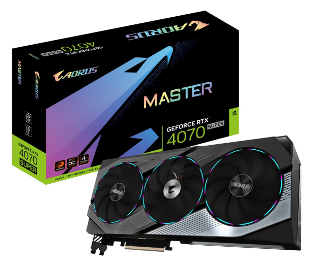 Gigabyte GeForce RTX 4070 SUPER AORUS MASTER 12GB GDDR6X - 1210042 - zdjęcie